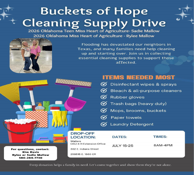 Buckets of Hope Cleaning Supply Drive