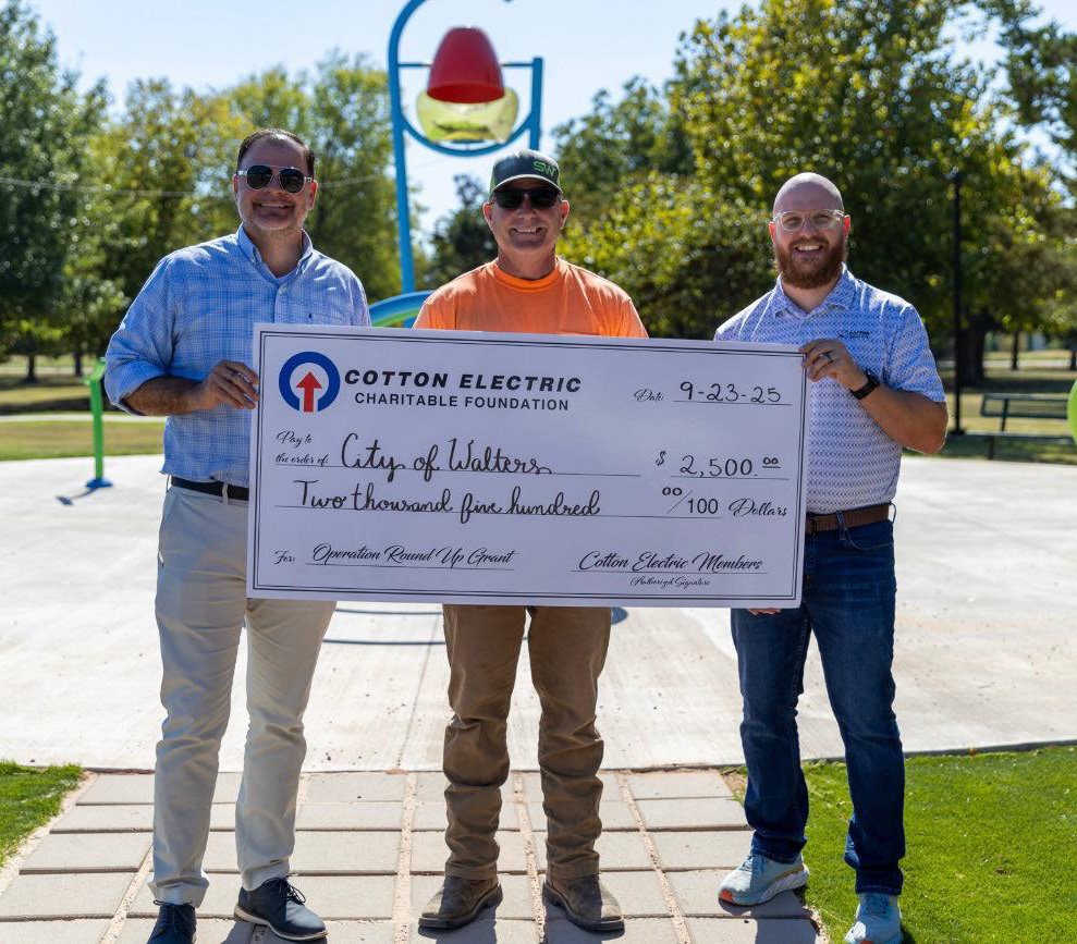 A Big Thank You To Cotton Electric Charitable Foundation And Cotton Electric Co-op