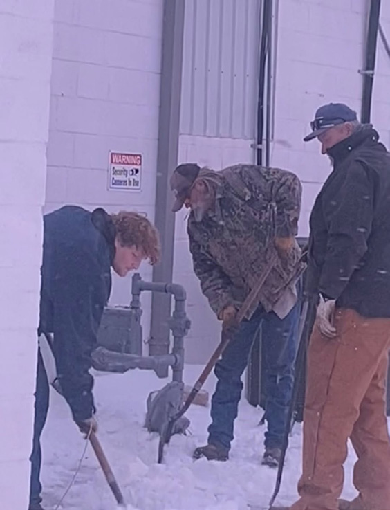 Temple Schools Get Great Help Clearing Snow and Ice