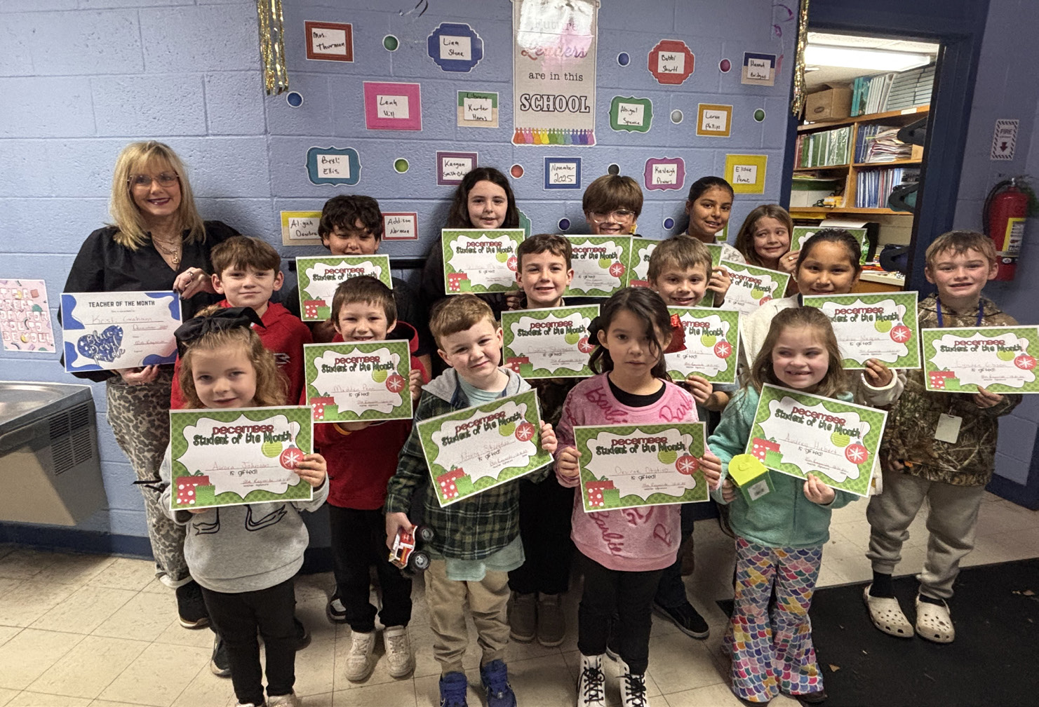 Walters Elementary Students And Teacher Of The Month