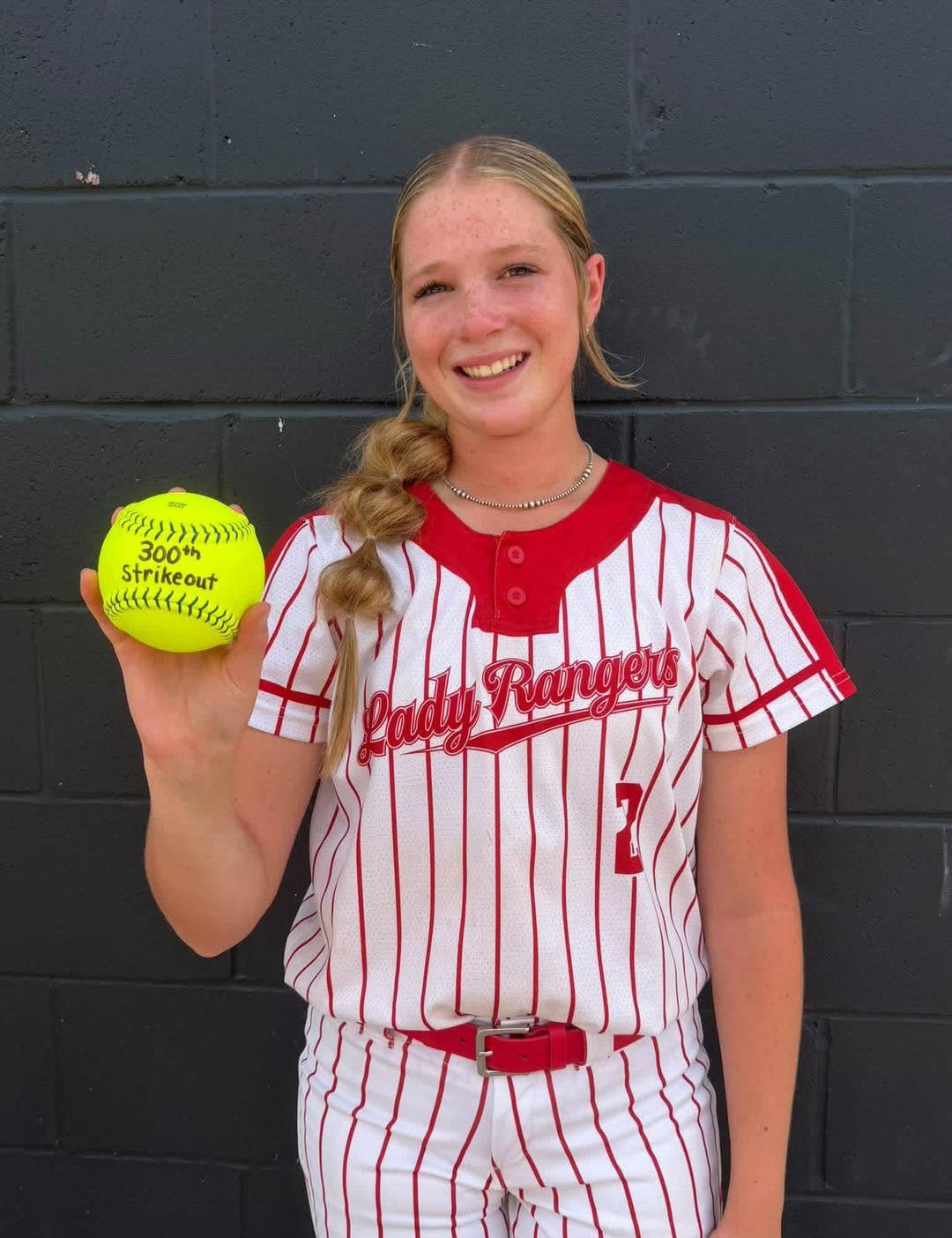 Lady Rangers Pitcher, Presley Harrison Reaches 300 Career Strikeouts!